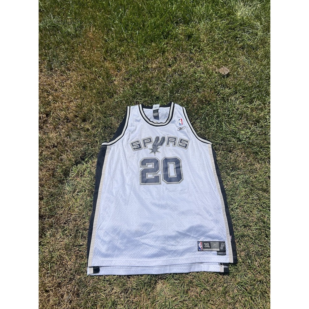 Reebok Manu Ginobili San Antonio Spurs Jersey White/Home Adult 3XL